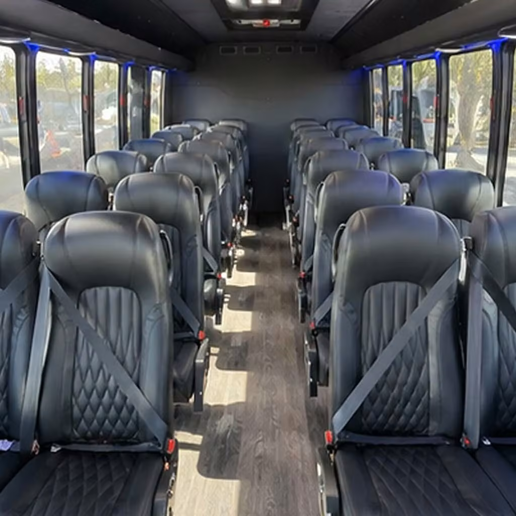 28 passenger minibus inside