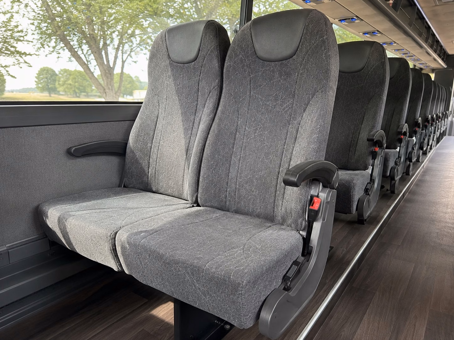 daly city charter bus rental interior