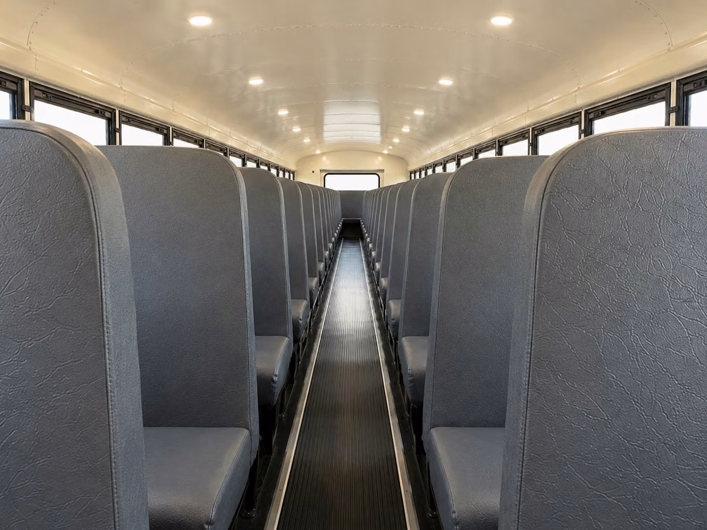 school bus inside